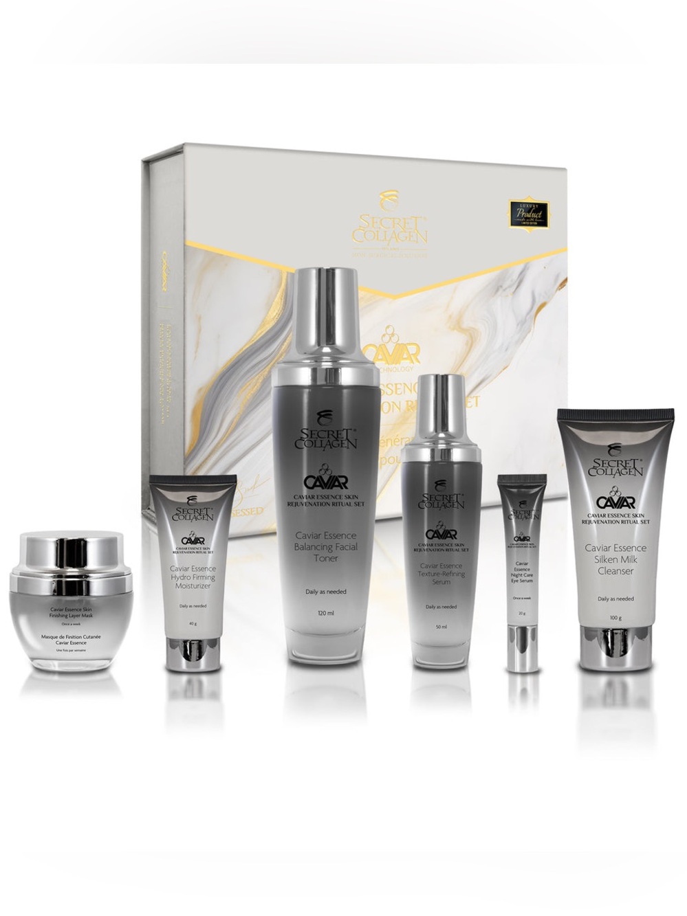 Secret Collagen - Caviar Essence Skin Rejuvenation Ritual Set